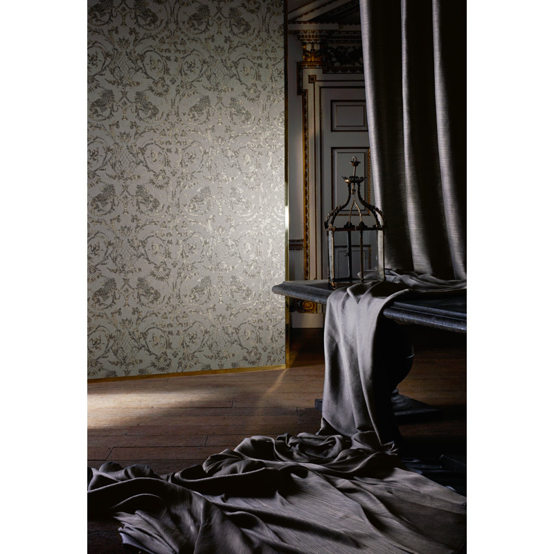 Zoffany Landseer Damask Metallic Wallpaper Roll Perigold